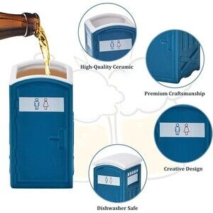 Party Gift 2PCS Porta Potty Shot Glass Set- Funny Gift For That Funny Someone